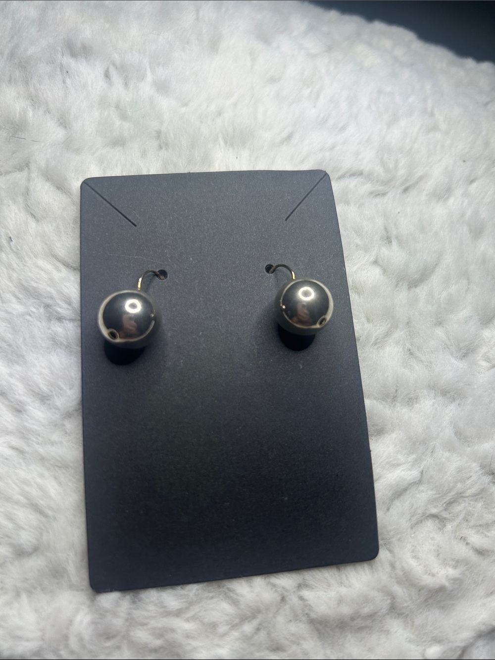 Classic Silver Ball Drop Earrings - Women Jewelry